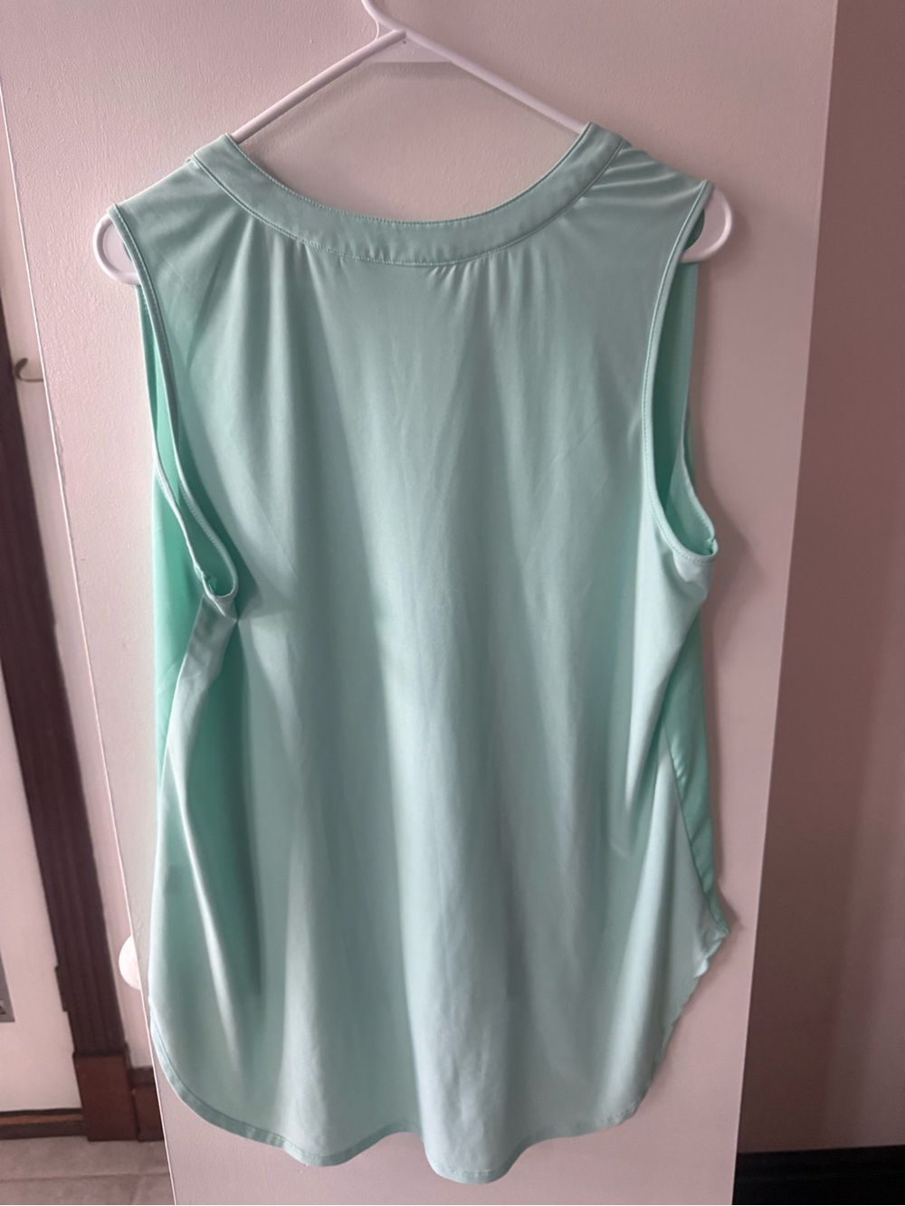 PerSeption Concept Mint Green Sleeveless Zip-Front top - Picture 3 of 3